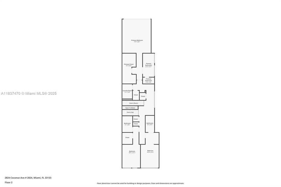 2D floor plan layout of this home in , Miami, FL (Image 4). 2D floor plan layout of this home in , Miami, FL (Image 4).