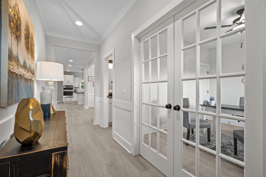 Representative furnished interior of a home built from the Brantley II by Great Southern Homes in Collins Cove, Chapin (Image 5).