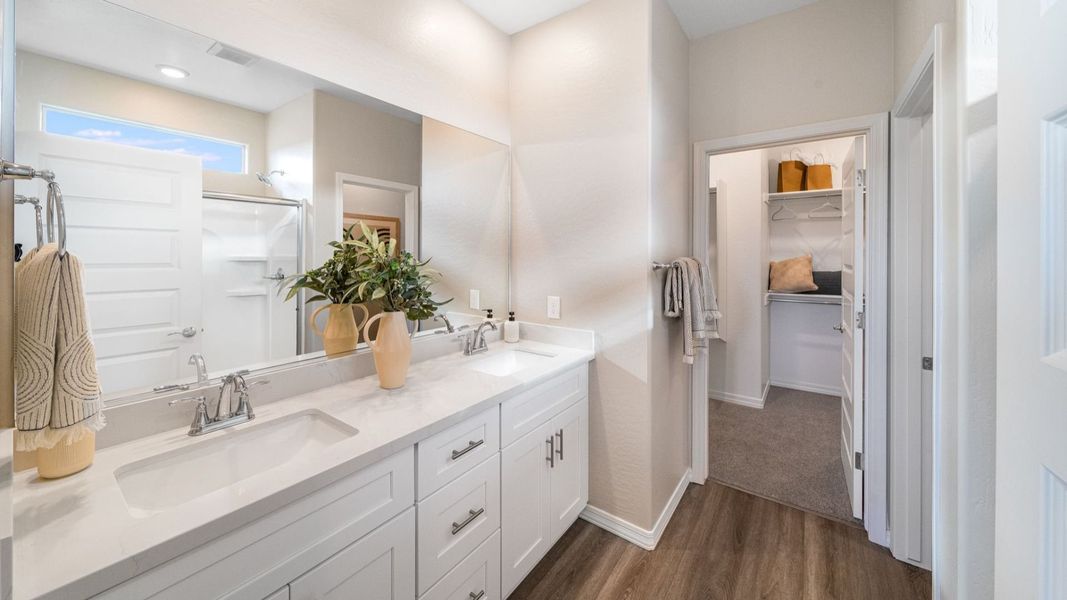 Furnished interior in a model home at South Ranch Destination Collection in Prescott (Image 22).