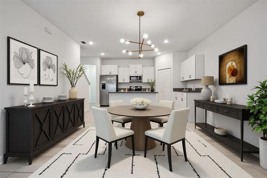 Furnished interior view inside a new home in , Tampa (Image 9).