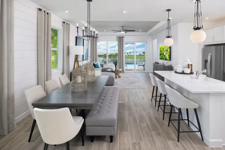 Furnished interior view inside a new home in Tradition, Port St. Lucie (Image 5). Furnished interior view inside a new home in Tradition, Port St. Lucie (Image 5).