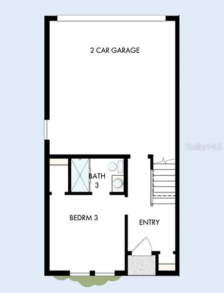 2D floor plan layout of this home in Towns at Union, St. Petersburg, FL (Image 3). 2D floor plan layout of this home in Towns at Union, St. Petersburg, FL (Image 3).