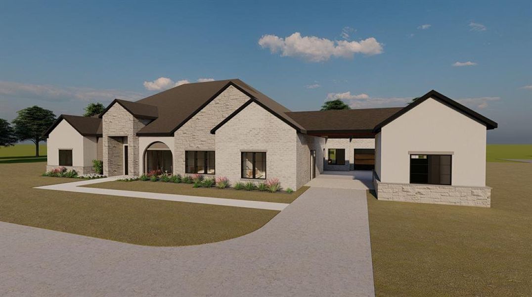 Front exterior of a new home in , Parker, TX, highlighting curb appeal (Image 6).