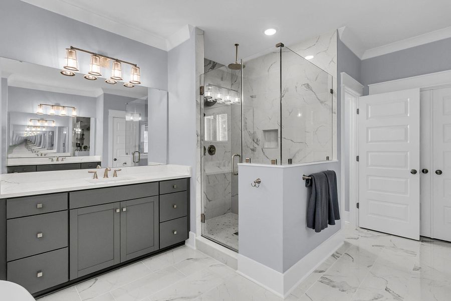 Furnished interior view inside a new home in , Charleston (Image 17).