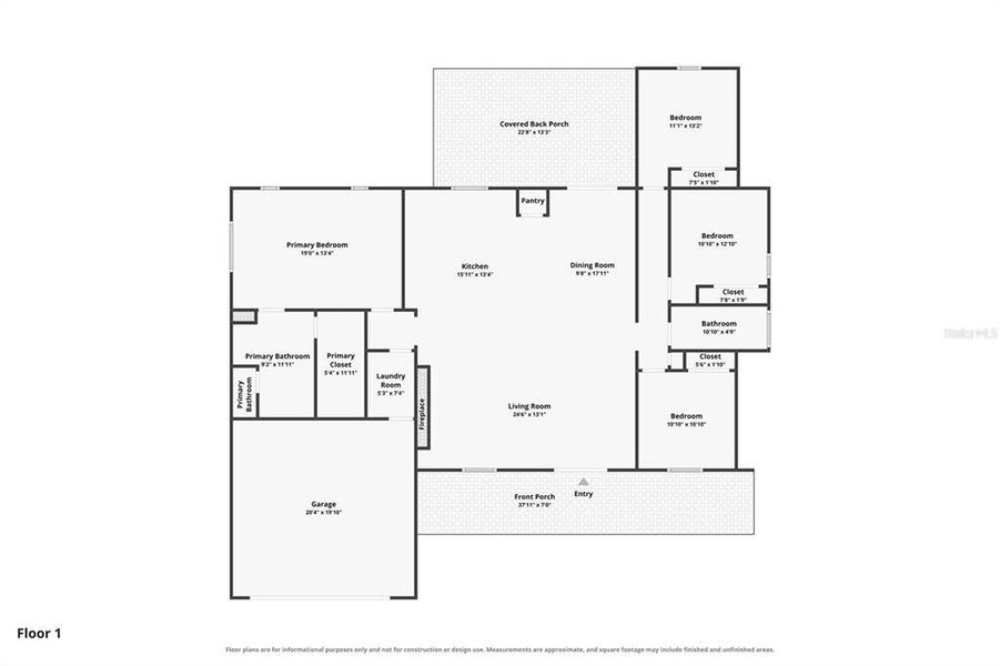 2D floor plan layout of this home in , Dunnellon, FL (Image 5).