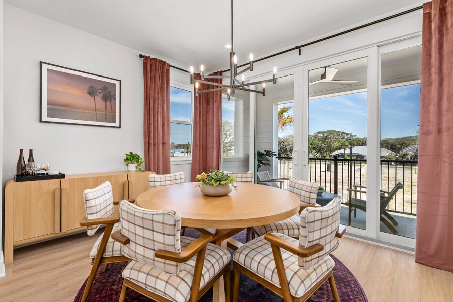 Furnished interior view inside a new home in EvenTide, New Smyrna Beach (Image 15).