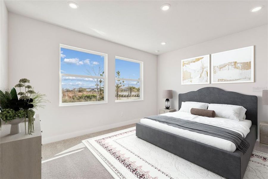 Furnished interior view inside a new home in Chapel Crossings - Garden Series, Wesley Chapel (Image 13). Furnished interior view inside a new home in Chapel Crossings - Garden Series, Wesley Chapel (Image 13).