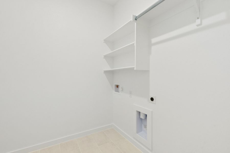 Utility Room in the Gilmour II home plan by Trophy Signature Homes – REPRESENTATIVE PHOTO Utility Room in the Gilmour II home plan by Trophy Signature Homes – REPRESENTATIVE PHOTO
