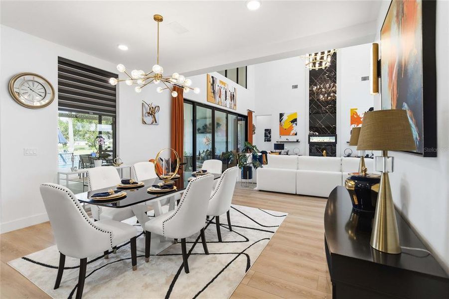 Furnished interior view inside a new home in , Groveland (Image 55).