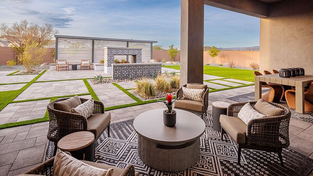 Representative exterior details of a home built from the Hawthorne by Taylor Morrison in Verdin Capstone Collection, Phoenix (Image 22).