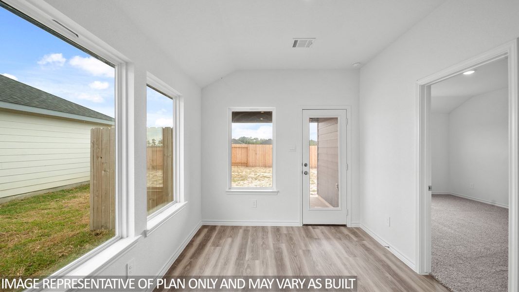 Representative unfurnished interior of a home built from the Baxtor by D.R. Horton in Reserve at Mallard Lakes, Orange (Image 11).