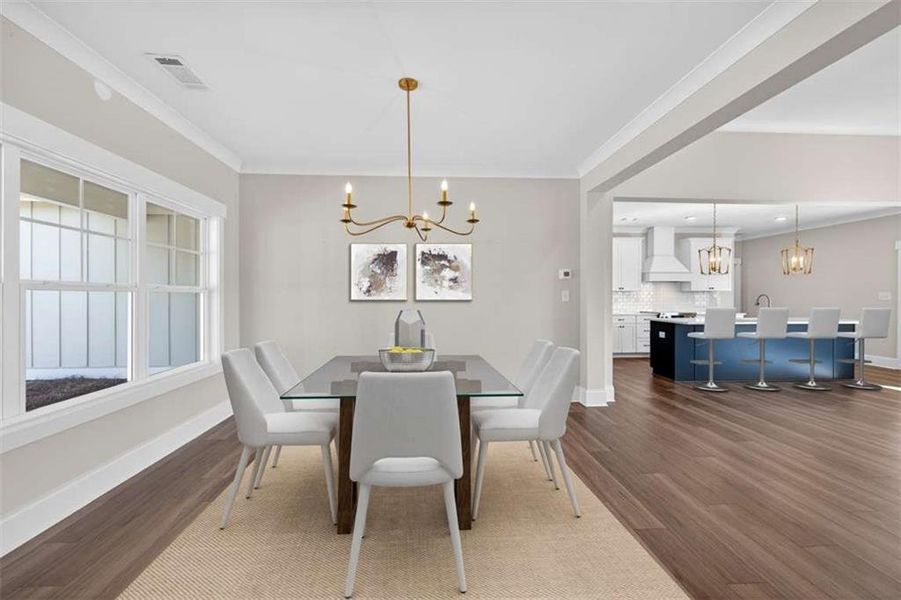 Furnished interior view inside a new home in , Comer (Image 11).