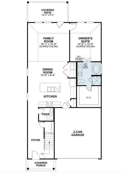 2D floor plan layout of this home in Indian Springs, Crosby, TX (Image 5).