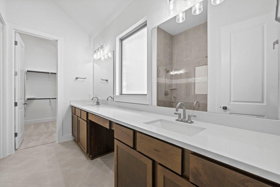Primary Bath retreat with dual vanities Primary Bath retreat with dual vanities