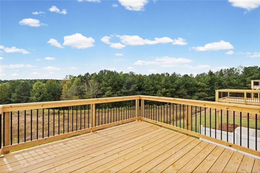 Exterior details and patio area of a home in Villas at Gold Creek, Dawsonville (Image 26).