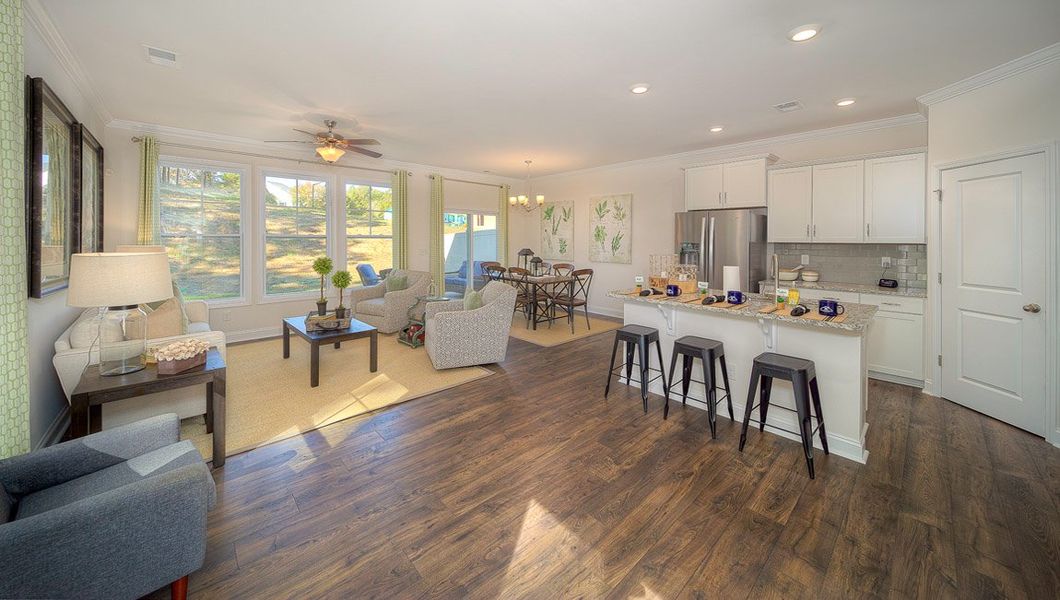 Furnished interior view inside a new home in The Townes at Stonecrest, Hendersonville (Image 9).
