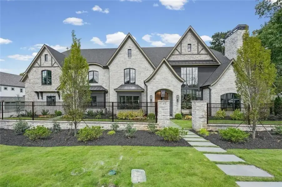 Front exterior of a new home in , Alpharetta, GA, highlighting curb appeal (Image 33).