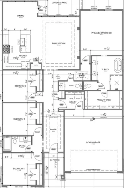 2D floor plan layout of this home in , Huffman, TX (Image 4).