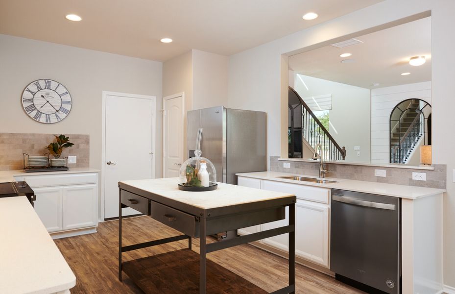 Furnished interior in a model home at Summerlyn in Leander (Image 30).