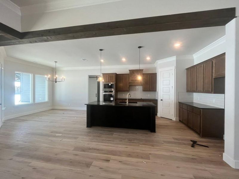 Furnished interior view inside a new home in Eagle Ridge Estates, Weatherford (Image 5).