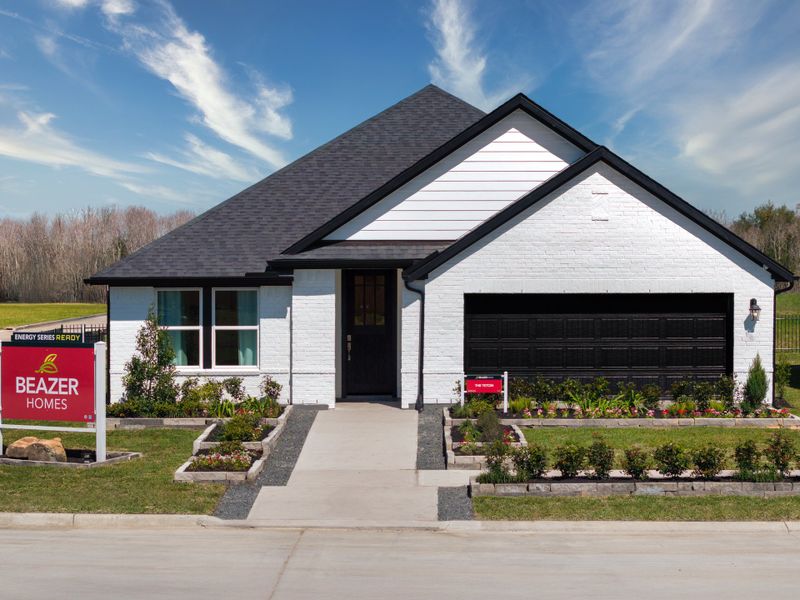 Representative exterior photo of a completed home built from the Teton by Beazer Homes in Laurel Landing, Alvin, TX (Image 12). Representative exterior photo of a completed home built from the Teton by Beazer Homes in Laurel Landing, Alvin, TX (Image 12).