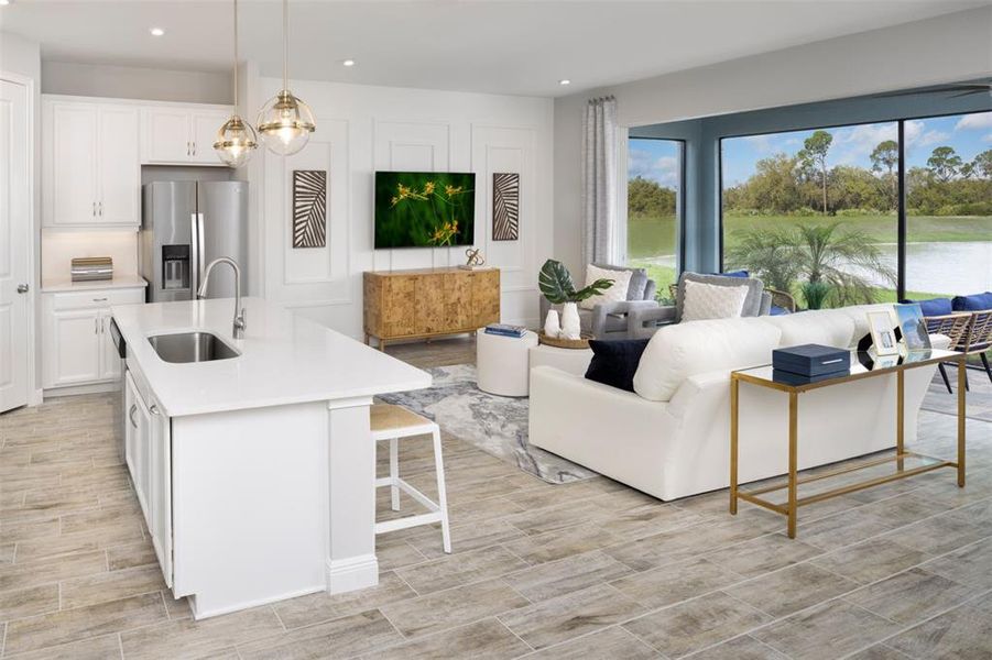 Furnished interior view inside a new home in Windwater, Parrish (Image 5).