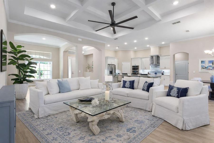 Furnished interior view inside a new home in , Palm Coast (Image 5).