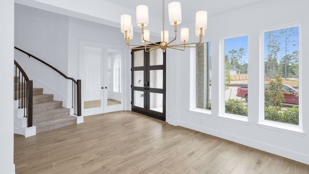Spacious, unfurnished interior of a new home in Audubon, Magnolia (Image 12). Spacious, unfurnished interior of a new home in Audubon, Magnolia (Image 12).