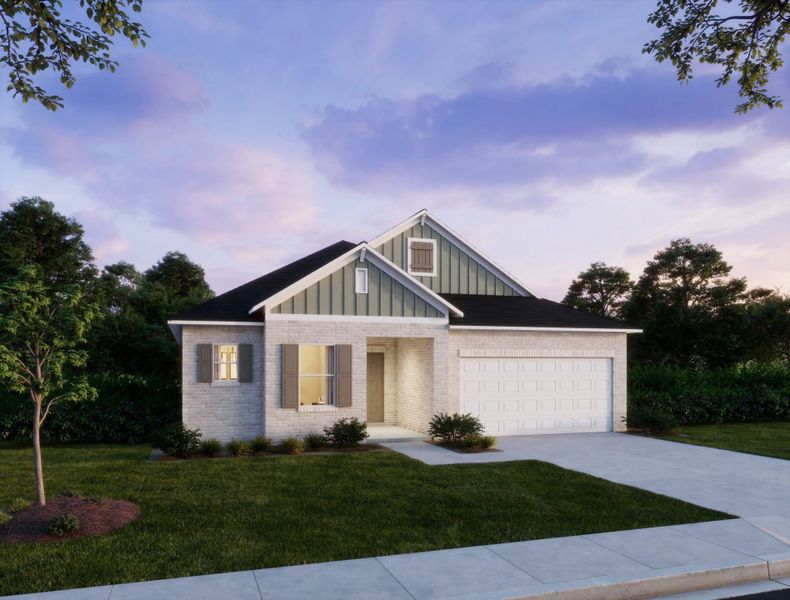 Representative exterior photo of a completed home built from the Drexel by Maronda Homes in Bellview Pointe, Bellview, FL (Image 2).