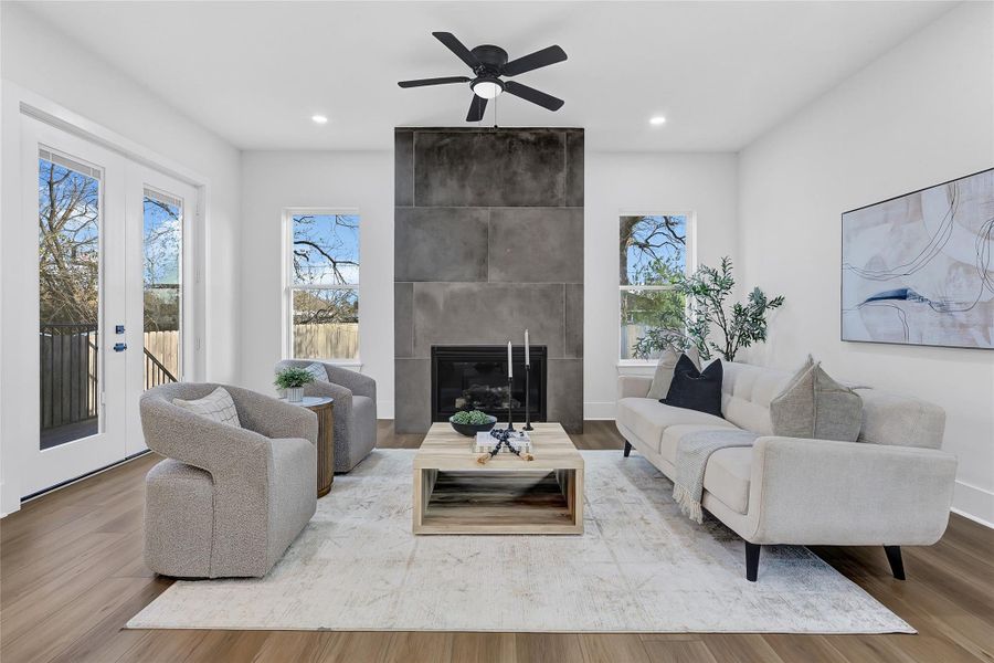 Furnished interior view inside a new home in , Houston (Image 10).