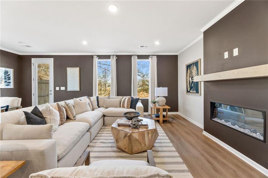 Furnished interior view inside a new home in Lake Shore, Winder (Image 7).