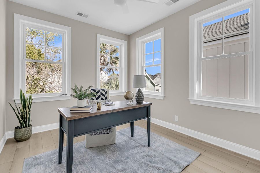Furnished interior view inside a new home in , Charleston (Image 13).