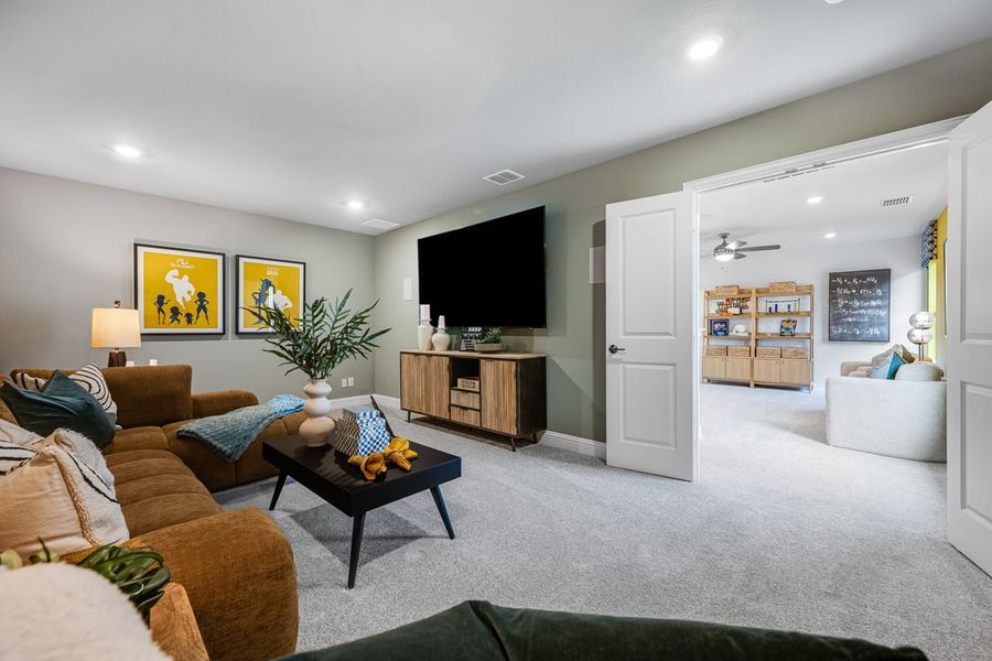 Furnished interior view inside a new home in South Oak, Lakewood Village (Image 16).