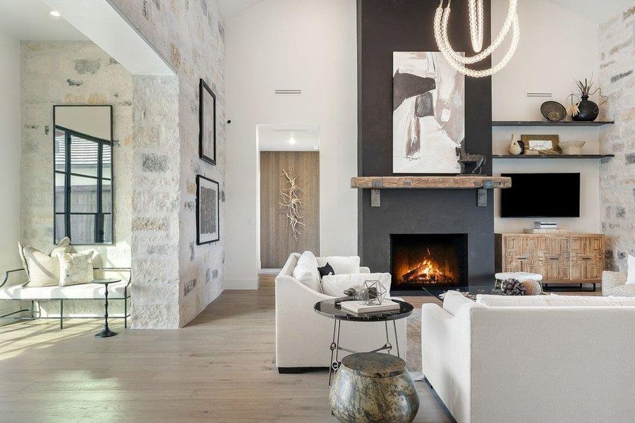 Furnished interior view inside a new home in , Spicewood (Image 16).
