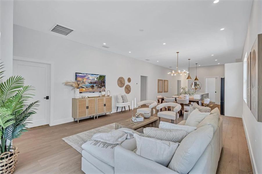 Furnished interior view inside a new home in , St. Petersburg (Image 3).
