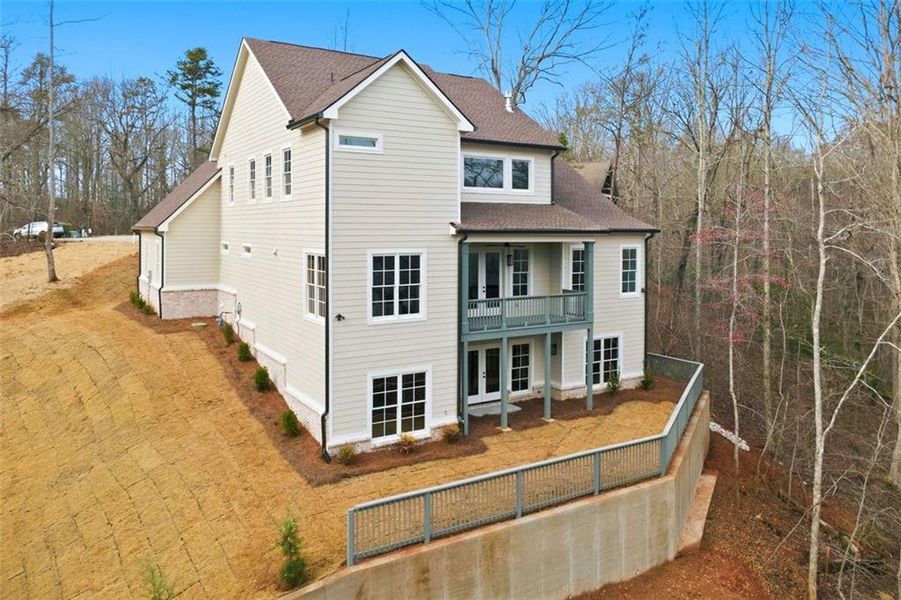 Exterior details and patio area of a home in , Dahlonega (Image 27).