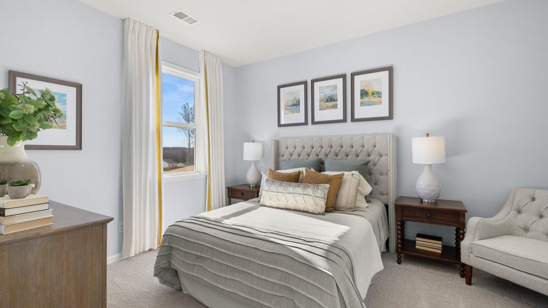 Representative furnished interior of a home built from the Denton by D.R. Horton in Kingston Ranch at Lake Oconee, Buckhead (Image 19). Representative furnished interior of a home built from the Denton by D.R. Horton in Kingston Ranch at Lake Oconee, Buckhead (Image 19).