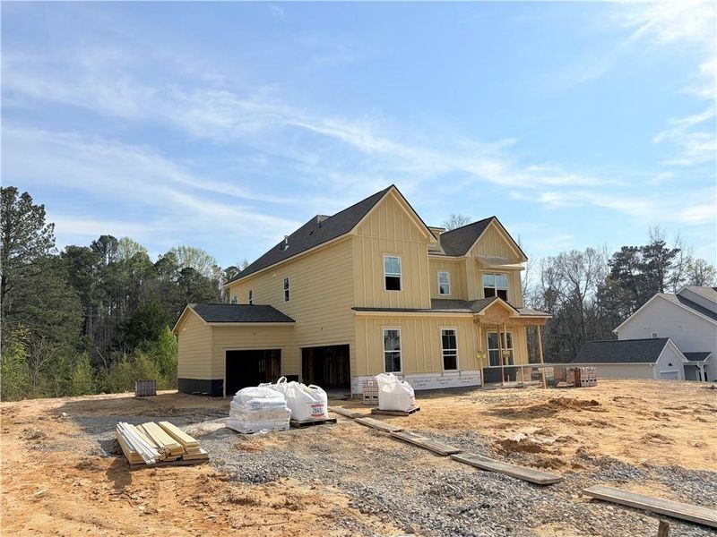 In-progress construction of a new home in Oak Valley Estates, Marietta, GA (Image 60).