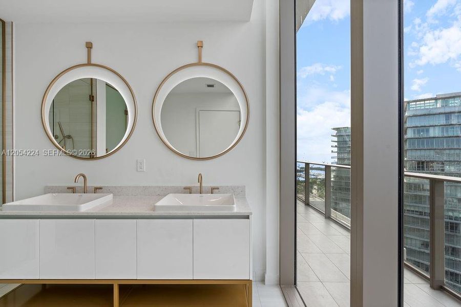 Furnished interior view inside a new home in Mr. C Residences, Miami (Image 14). Furnished interior view inside a new home in Mr. C Residences, Miami (Image 14).
