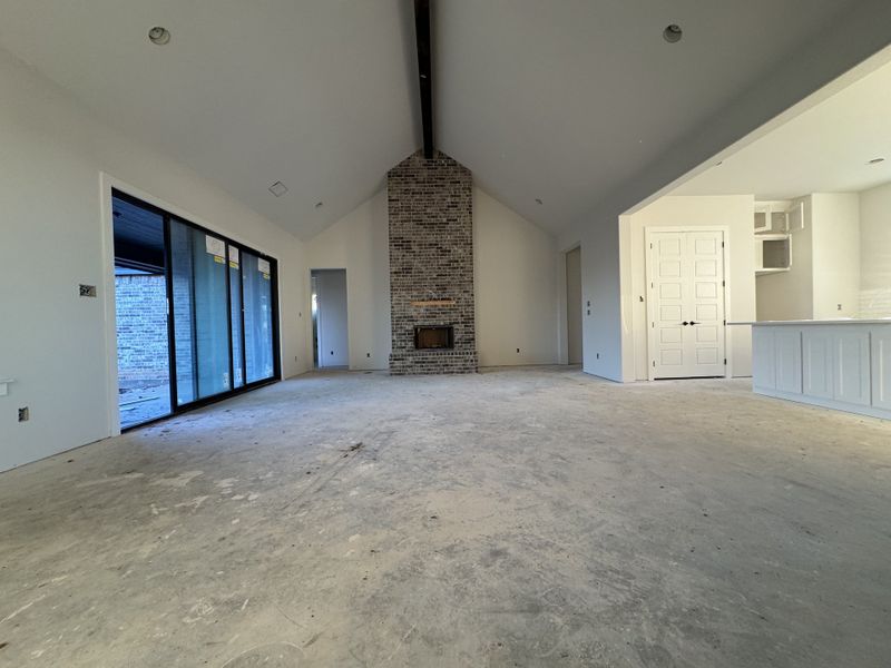 In-progress construction of a new home in Coyote Crossing, Godley, TX (Image 4).