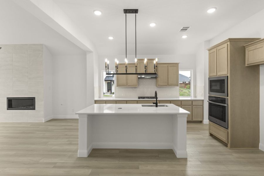 Furnished interior view inside a new home in Creekview Meadows, Pilot Point (Image 6).