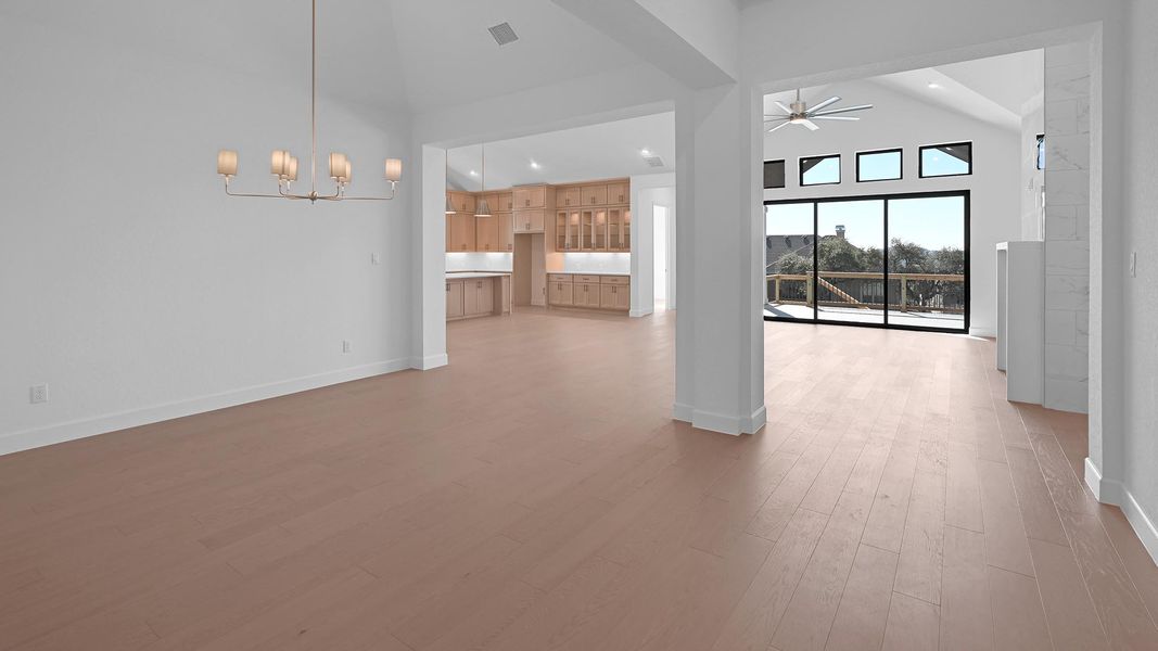 Representative unfurnished interior of a home built from the 3790A by Perry Homes in Bristol Valley, Rockwall (Image 16).
