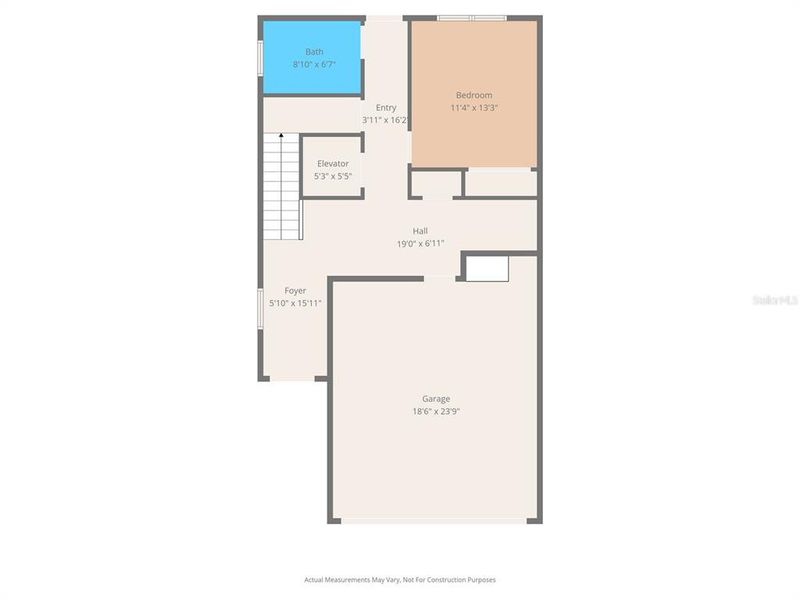 2D floor plan layout of this home in , Tampa, FL (Image 6).
