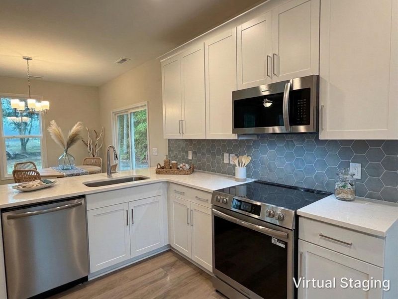 Furnished interior view inside a new home in Sawyer’s Run, Hampstead (Image 6).