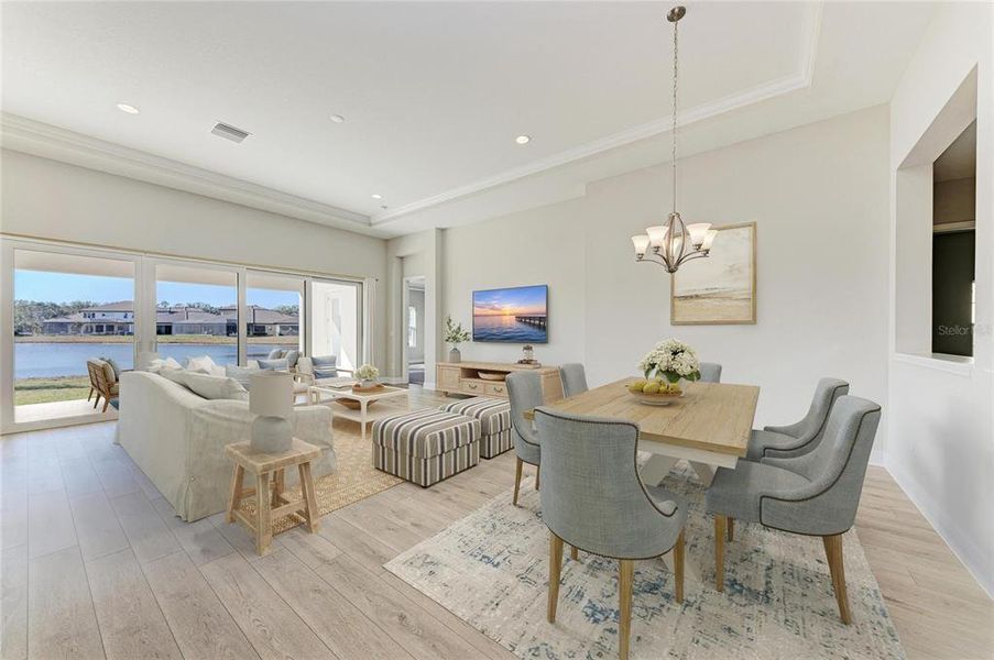 Furnished interior view inside a new home in Hawkstone, Lithia (Image 5).
