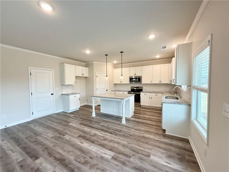 Furnished interior view inside a new home in , Buford (Image 4). Furnished interior view inside a new home in , Buford (Image 4).