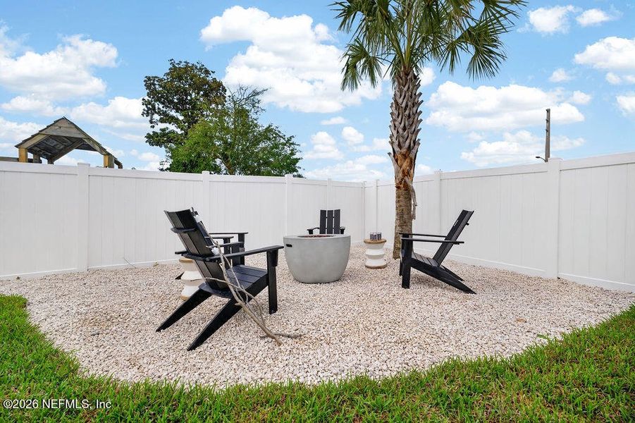 Exterior details and patio area of a home in , Neptune Beach (Image 29). Exterior details and patio area of a home in , Neptune Beach (Image 29).