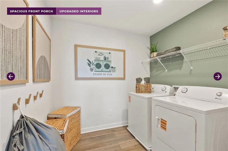 Furnished interior view inside a new home in Reserve at Gum Springs, Jefferson (Image 16).