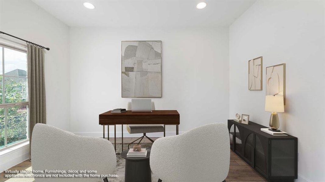 Furnished interior view inside a new home in Trinity Falls 45', McKinney (Image 14). Furnished interior view inside a new home in Trinity Falls 45', McKinney (Image 14).