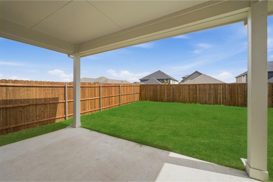 Exterior details and patio area of a home in Westridge, McKinney (Image 4).